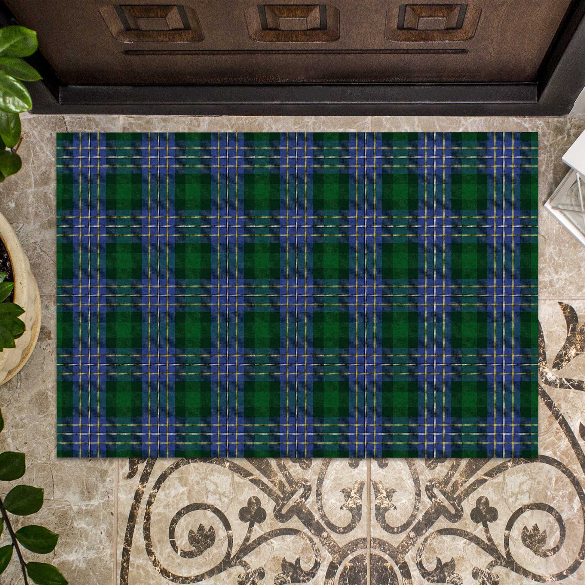 Hughes Tartan Rubber Doormat - Tartan Vibes Clothing
