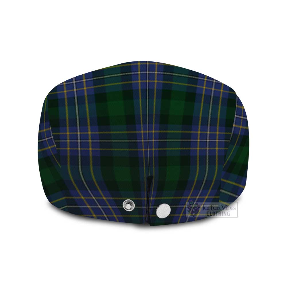 Hughes Tartan Jeff Cap, Tartan Flat Cap - Tartan Vibes Clothing