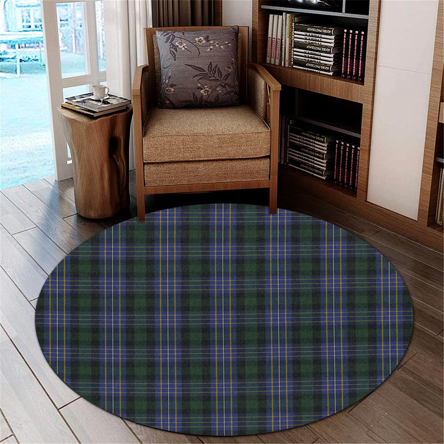 Hughes Tartan Round Rug - Tartan Vibes Clothing