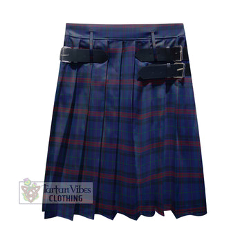 Hughes of Wales Tartan Men's Pleated Skirt - Fashion Casual Retro Scottish Kilt Style