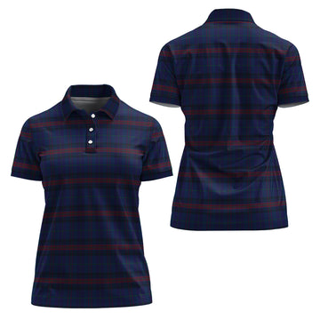 Hughes of Wales Tartan Polo Shirt For Women