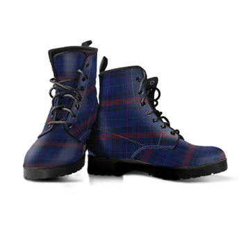 Hughes of Wales Tartan Leather Boots