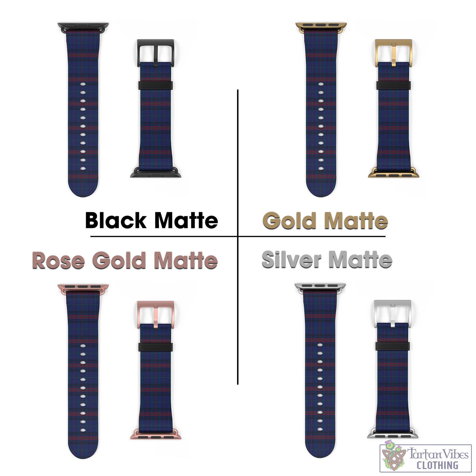Tartan Vibes Clothing Hughes of Wales Tartan Watch Band