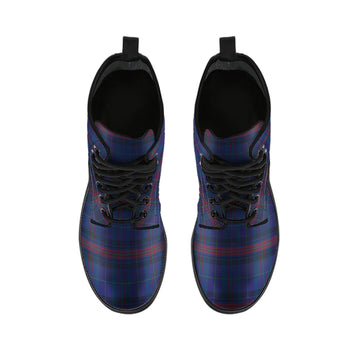 Hughes of Wales Tartan Leather Boots