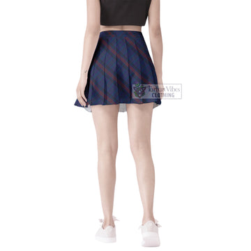 Hughes of Wales Tartan Women's Plated Mini Skirt Cross Style