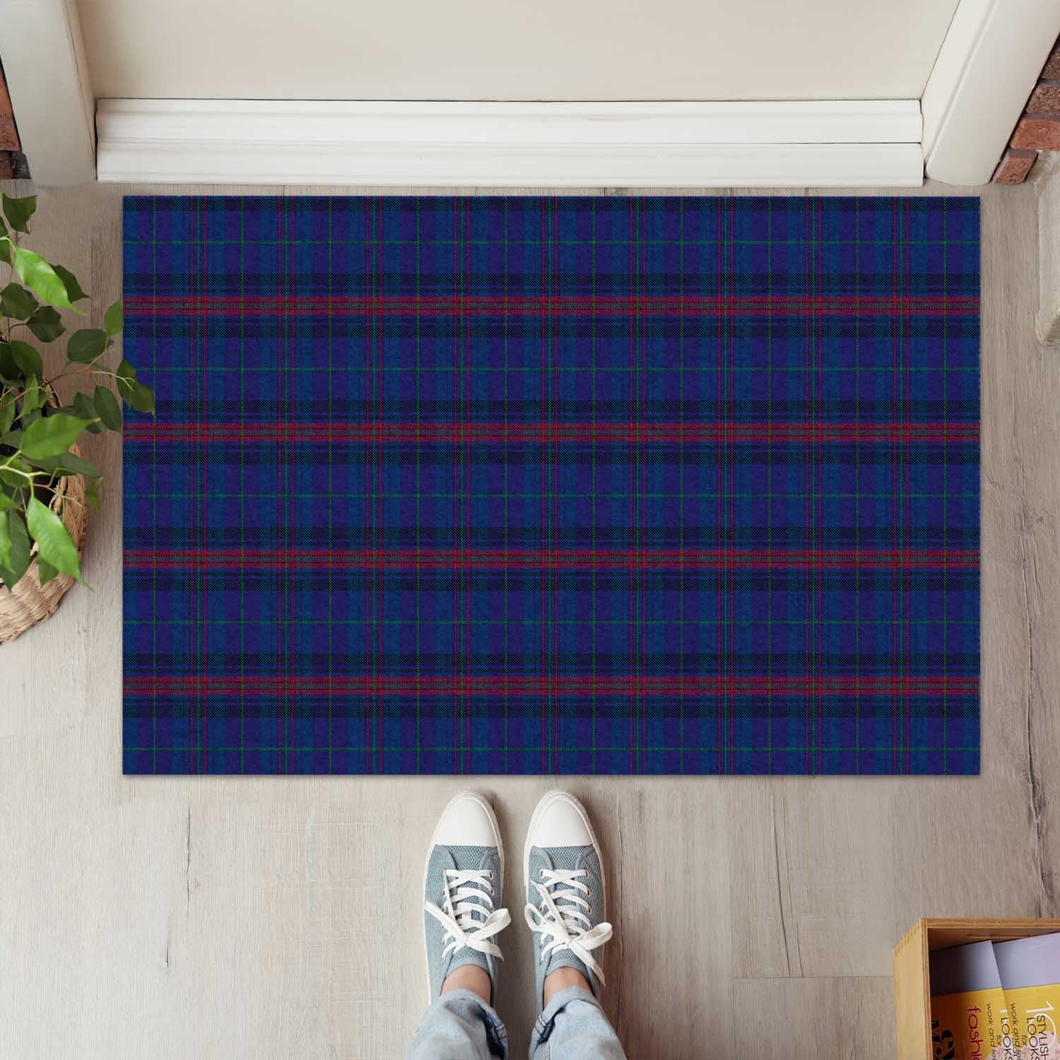 Hughes of Wales Tartan Rubber Doormat - Tartan Vibes Clothing