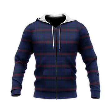 Hughes of Wales Tartan Knitted Hoodie