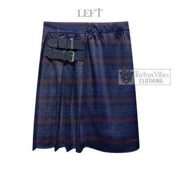 Hughes of Wales Tartan Men's Pleated Skirt - Fashion Casual Retro Scottish Kilt Style