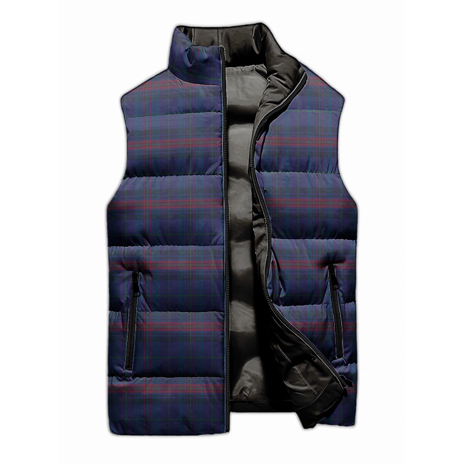 Hughes of Wales Tartan Sleeveless Puffer Jacket Unisex M - Tartan Vibes Clothing