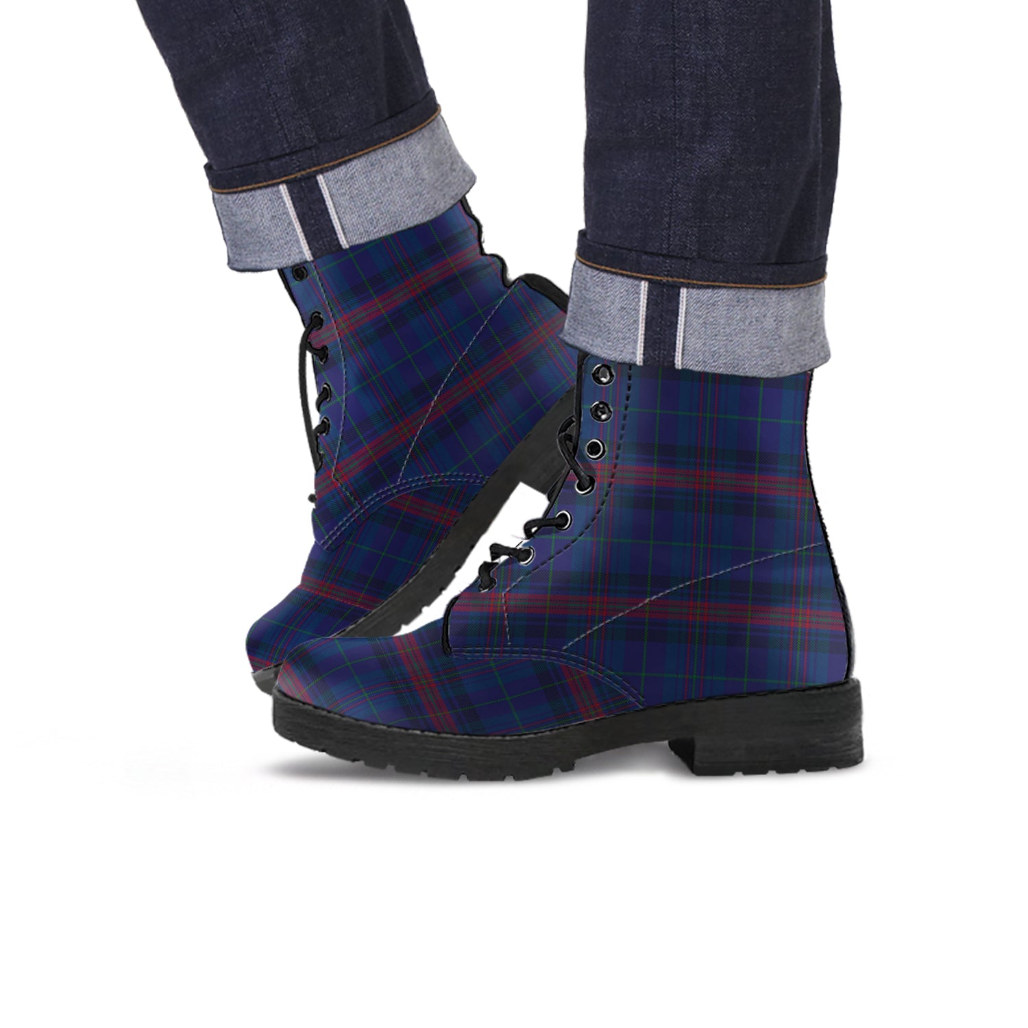 hughes-of-wales-tartan-leather-boots