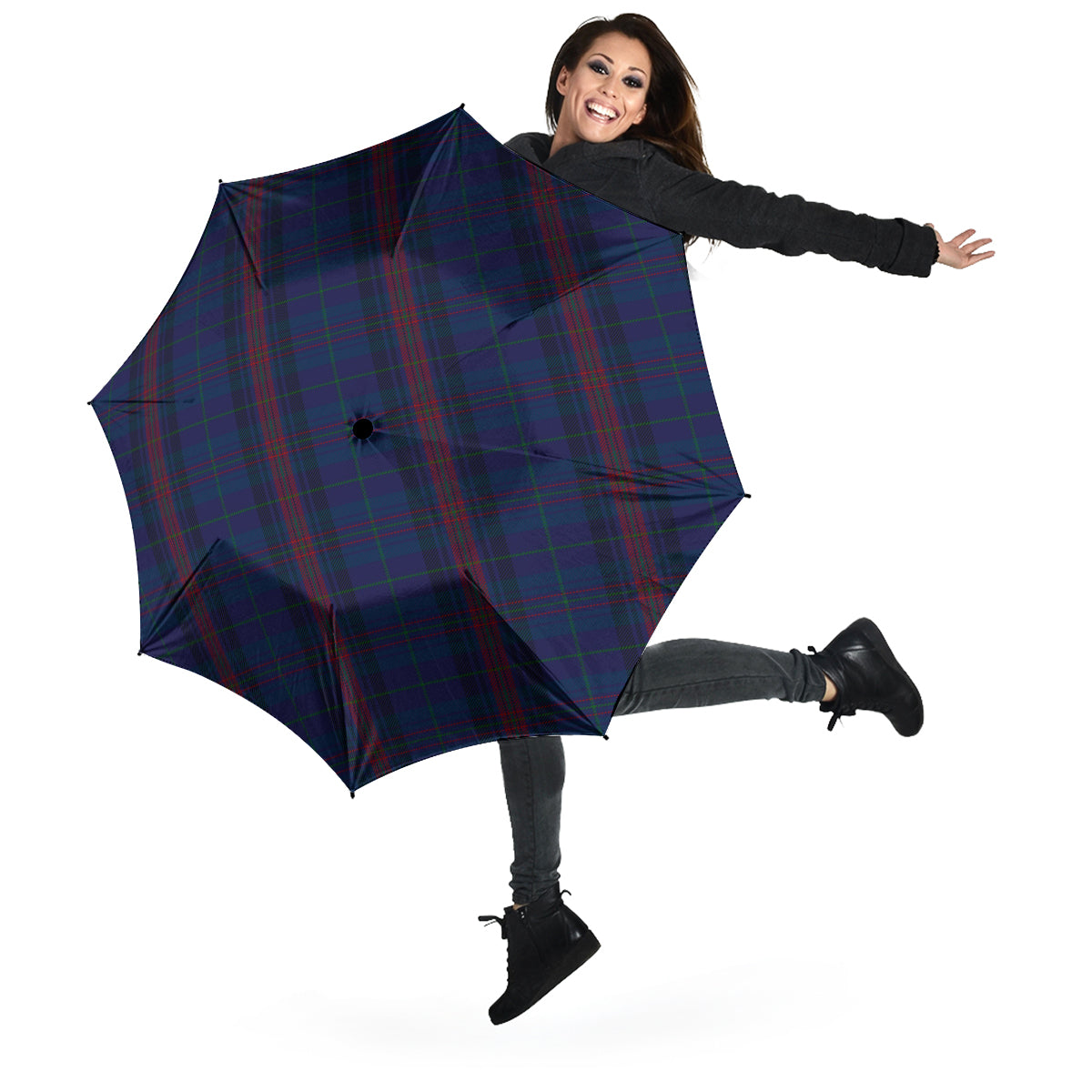 Hughes of Wales Tartan Umbrella - Tartanvibesclothing