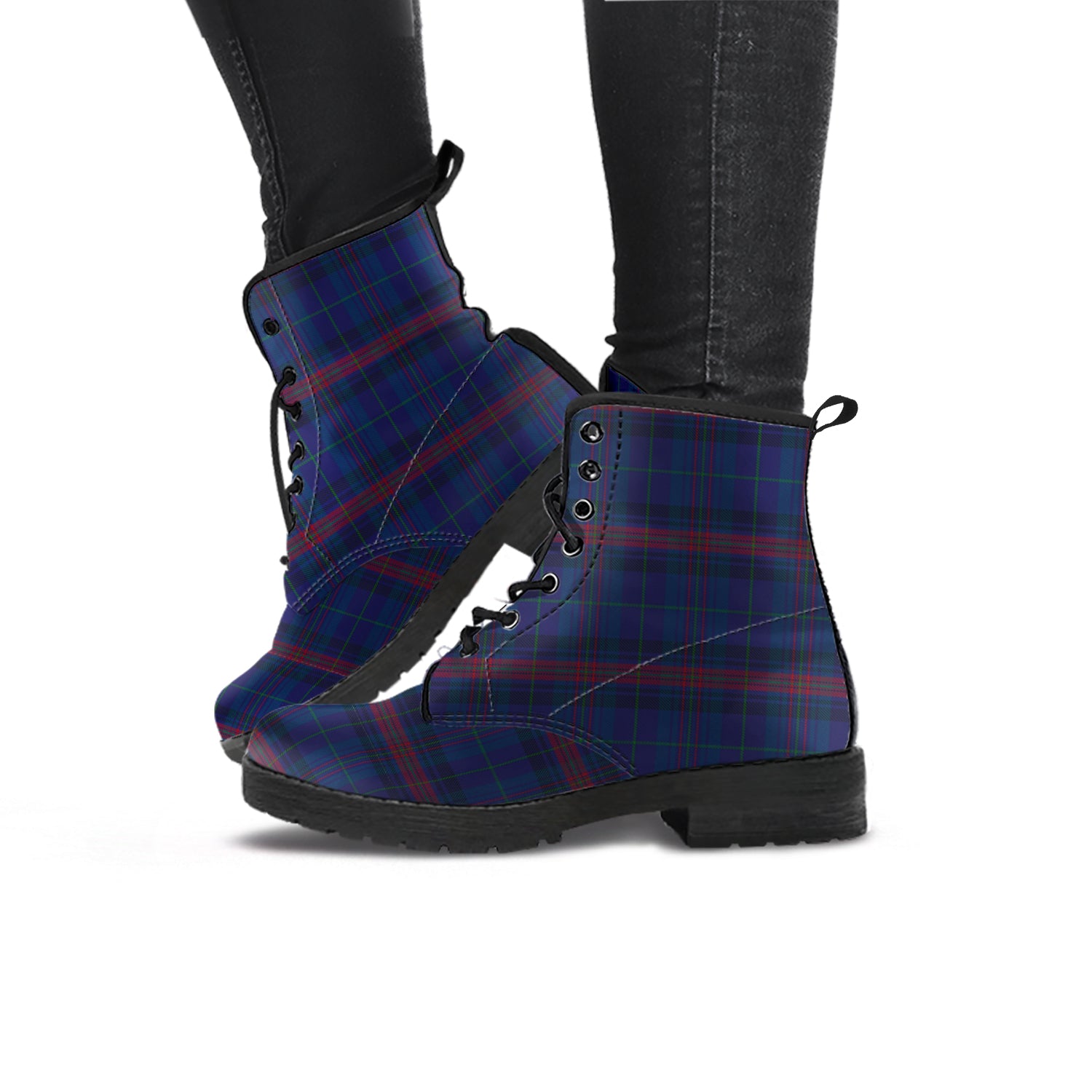 hughes-of-wales-tartan-leather-boots