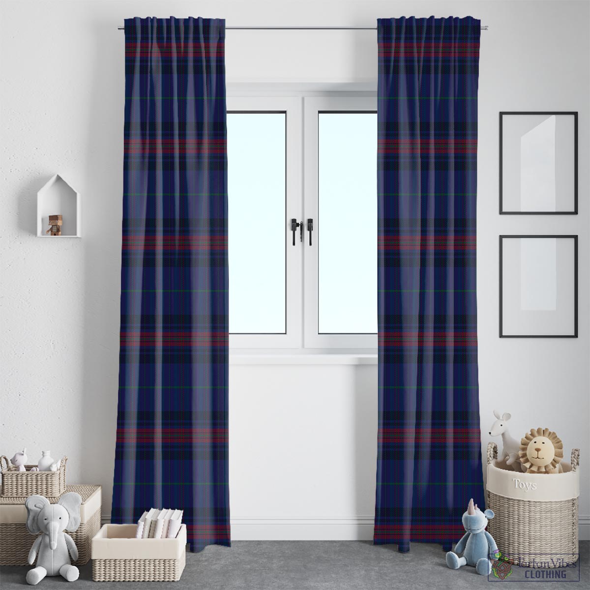 Hughes of Wales Tartan Window Curtain