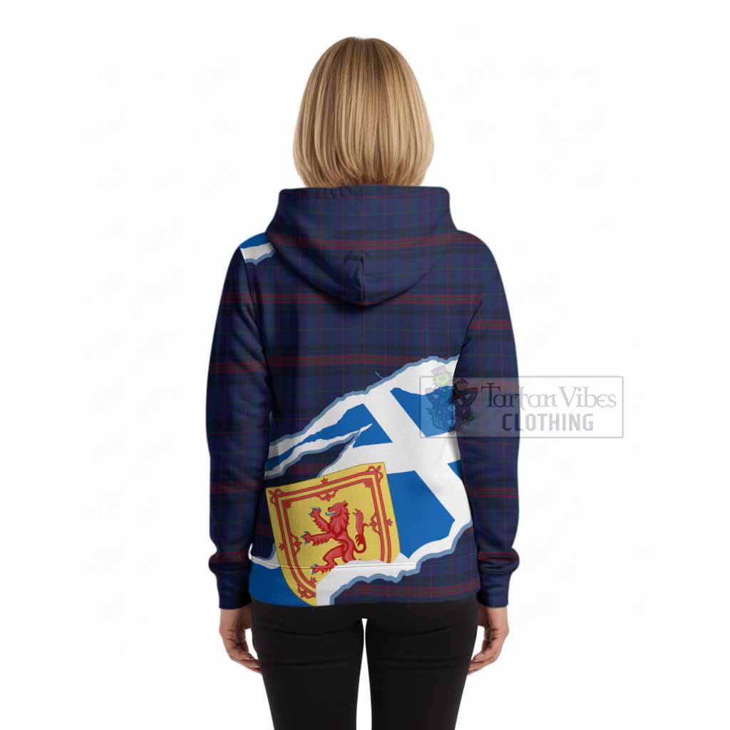 Hughes of Wales Scotland Football Tartan Hoodie We'll Be Coming