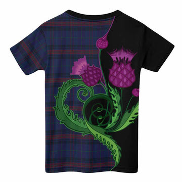 Hughes of Wales Tartan Kid T-shirt Traditional Scottish Thistle