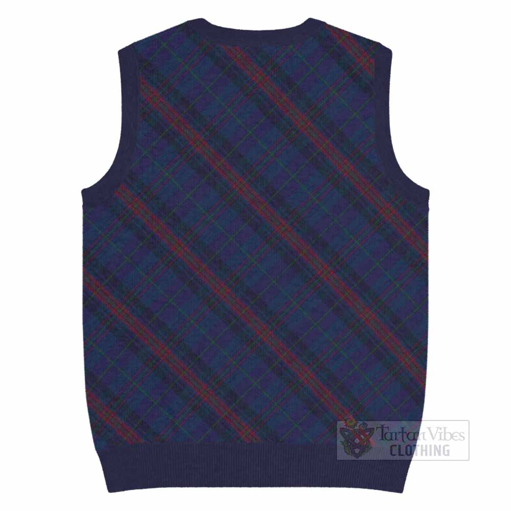 Hughes of Wales Tartan  Knitted V-Neck Vest Cross Style