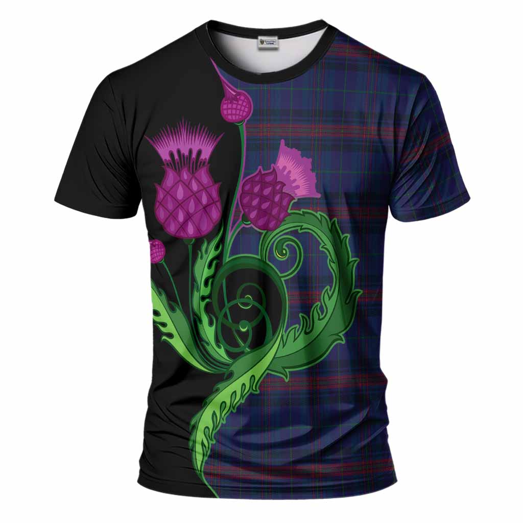Hughes of Wales Tartan T-Shirt Traditional Scottish Thistle