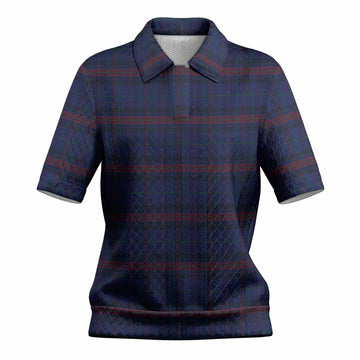 Hughes of Wales Tartan Women’s Polo Sweater Top
