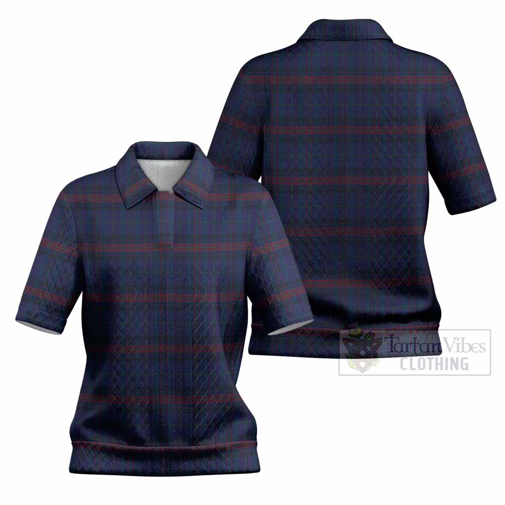 Hughes of Wales Tartan Women’s Polo Sweater Top