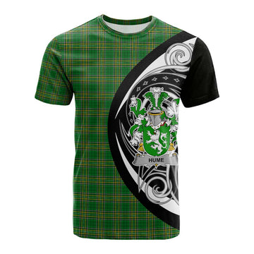 Tartan Vibes Clothing Hume Irish Clan Cotton T-shirt Celtic Circle Style