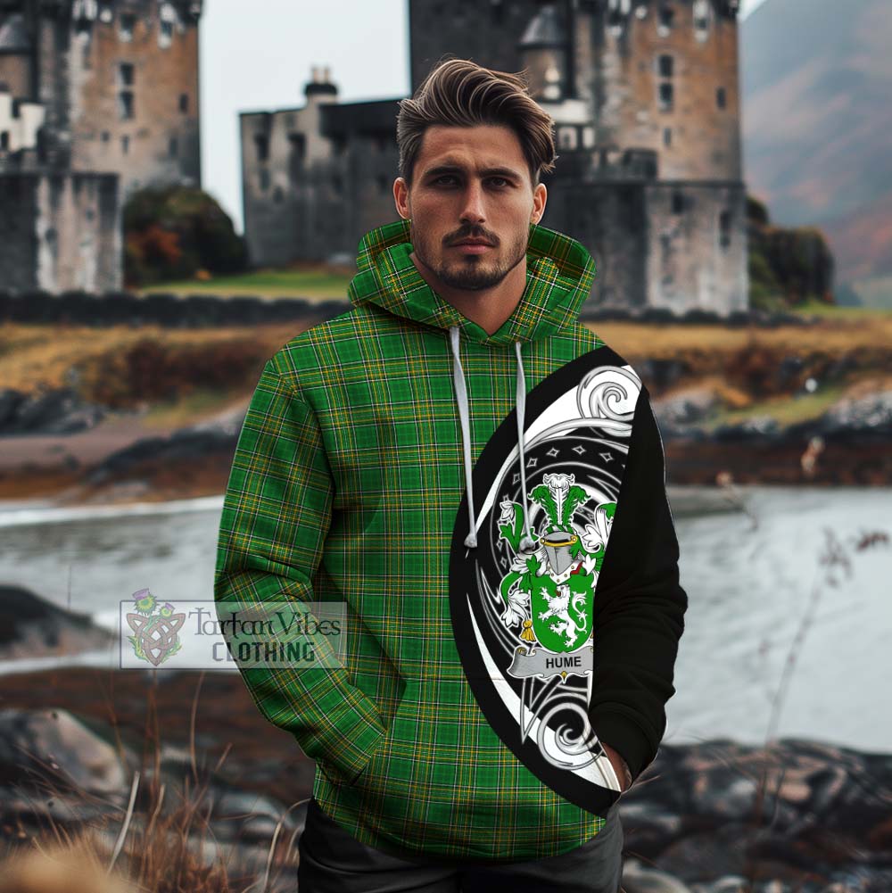 Tartan Vibes Clothing Hume Irish Clan Cotton Hoodie Celtic Circle Style