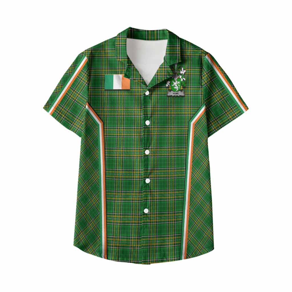 Hume Irish Clan Coat of Arm Tartan Kid Hawaiian Shirt Flag Style