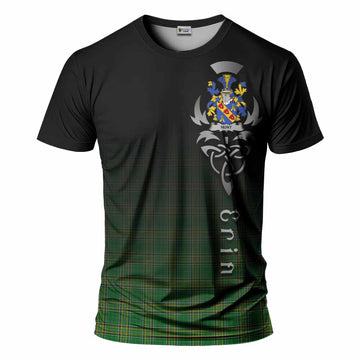 Tartan Vibes Clothing Hunt Irish Clan T-Shirt with Coat of Arms Erin Go Bragh Celtic Inspired