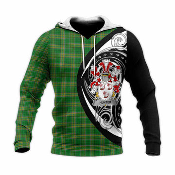 Hunter Irish Clan Knitted Hoodie Celtic Circle Style