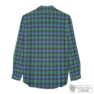 Hunter Ancient Tartan Womens Casual Shirt with Family Crest