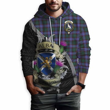 Hunter (Hunterston) Tartan Family Crest Hoodie Lion Rampant Royal Thistle Shield Celtic Inspired