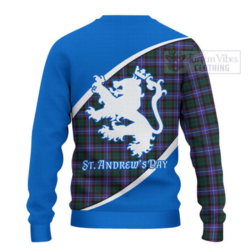 Tartan Vibes Clothing Hunter (Hunterston) Family Crest Tartan Knitted Sweater Celebrate Saint Andrew's Day in Style