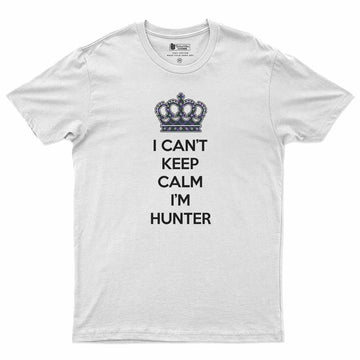 Hunter (Hunterston) Can't Keep Calm Men's T-Shirt White - Tartan Vibes Clothing