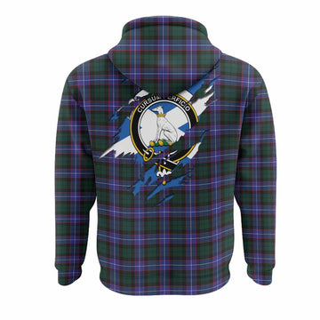 Hunter (Hunterston) Clan Crest In Me Tartan Hoodie Scotland Flag Style