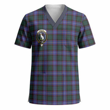 Hunter (Hunterston) Crest Tartan Scrub Top - Tartan Vibes Clothing