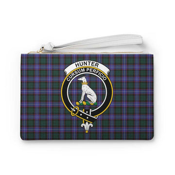 Hunter (Hunterston) Family Crest Tartan Clutch Bag