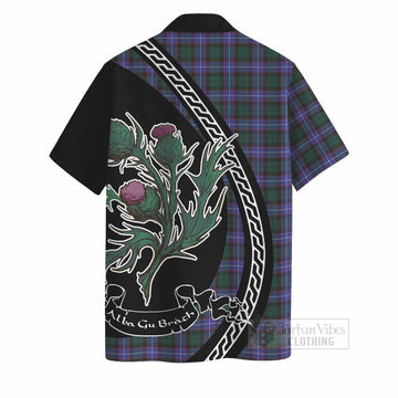 Hunter (Hunterston) Family Crest Tartan Hawaiian Shirt Alba Thistle Inspired - Tartan Vibes Clothing