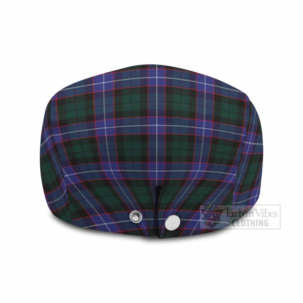 Hunter (Hunterston) Family Crest Tartan Jeff Cap, Tartan Flat Cap