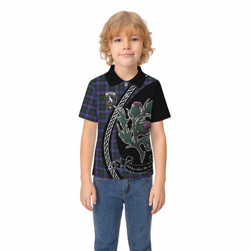 Hunter (Hunterston) Family Crest Tartan Kid Polo Shirt Alba Thistle Inspired - Tartan Vibes Clothing
