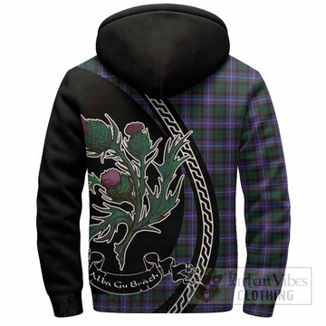Hunter (Hunterston) Family Crest Tartan Sherpa Hoodie Alba Thistle Inspired - Tartan Vibes Clothing