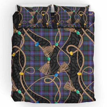 Hunter (Hunterston) Scottish Tartan Twisted Ropes Stylized Bedding Set UK Bedding Set UK King 91*87 inch - Tartan Vibes Clothing