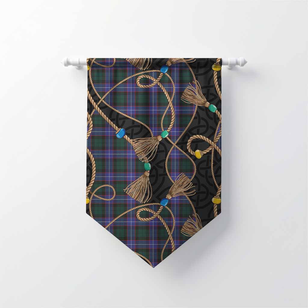 Hunter (Hunterston) Scottish Tartan Twisted Ropes Stylized Gonfalon Chevron - Tartan Vibes Clothing