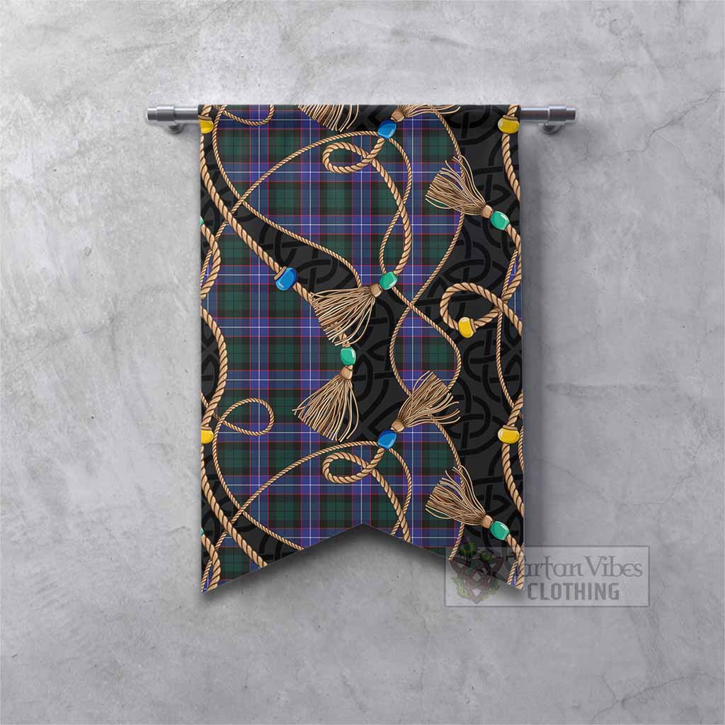Hunter (Hunterston) Scottish Tartan Twisted Ropes Stylized Gonfalon Fishtail - Tartan Vibes Clothing