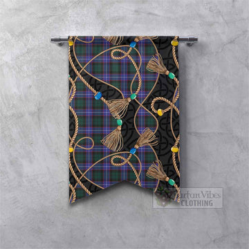 Hunter (Hunterston) Scottish Tartan Twisted Ropes Stylized Gonfalon Fishtail - Tartan Vibes Clothing