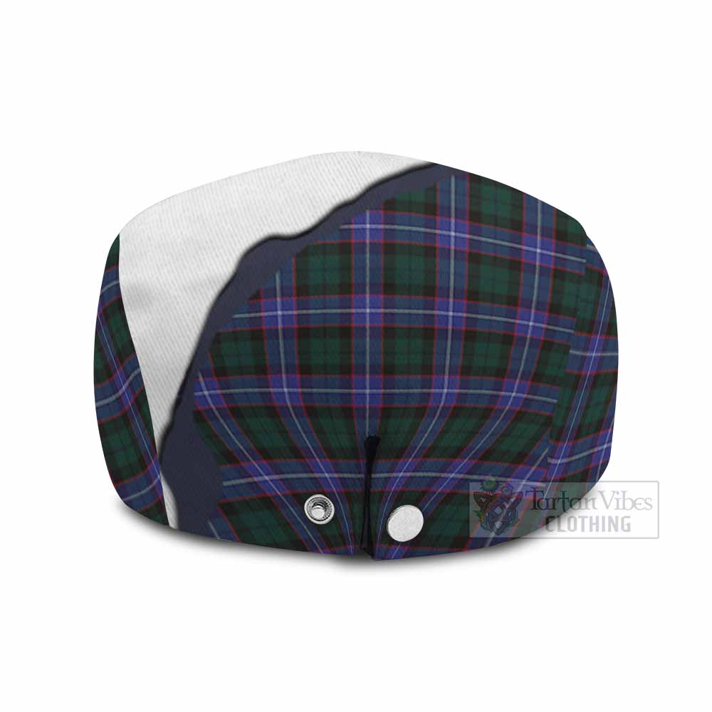 Hunter (Hunterston) Scottish Terrier Tartan Flat Cap, Jeff Cap Thistle Heritage Art - Tartan Vibes Clothing