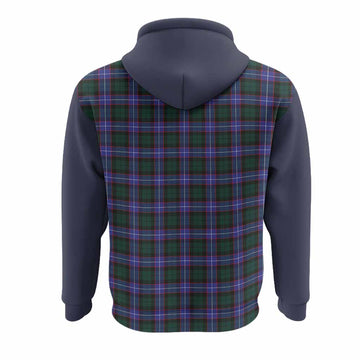 Hunter (Hunterston) Tartan Accent Hoodie with Family Crest