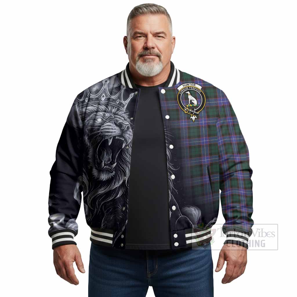 Hunter (Hunterston) Tartan Baseball Jacket Roaring Lion Heritage
