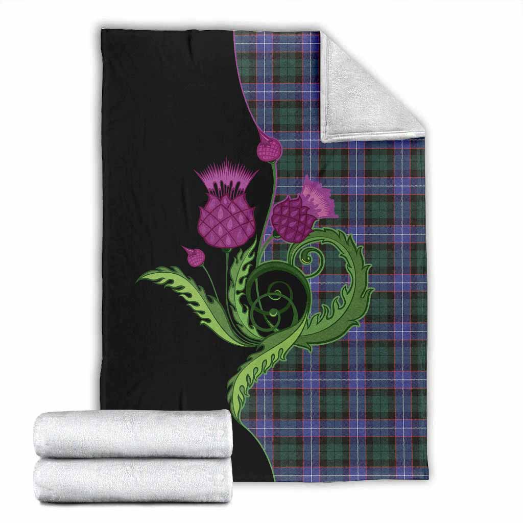 Hunter (Hunterston) Tartan Blanket Traditional Scottish Thistle X-Large 59 x 79 inches 150 x 200 cm - Tartan Vibes Clothing