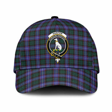 Hunter (Hunterston) Tartan Classic Cap with Family Crest