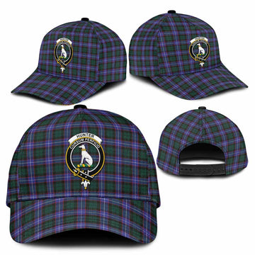 Hunter (Hunterston) Tartan Classic Cap with Family Crest