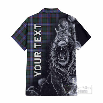 Hunter (Hunterston) Tartan Cotton Hawaiian Shirt Roaring Lion Heritage